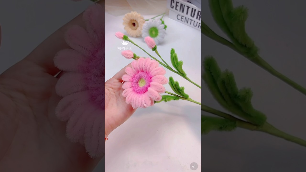 Diy Easy Beautiful Flowers|Pipecleaner Gerbera Daisy Tutorial