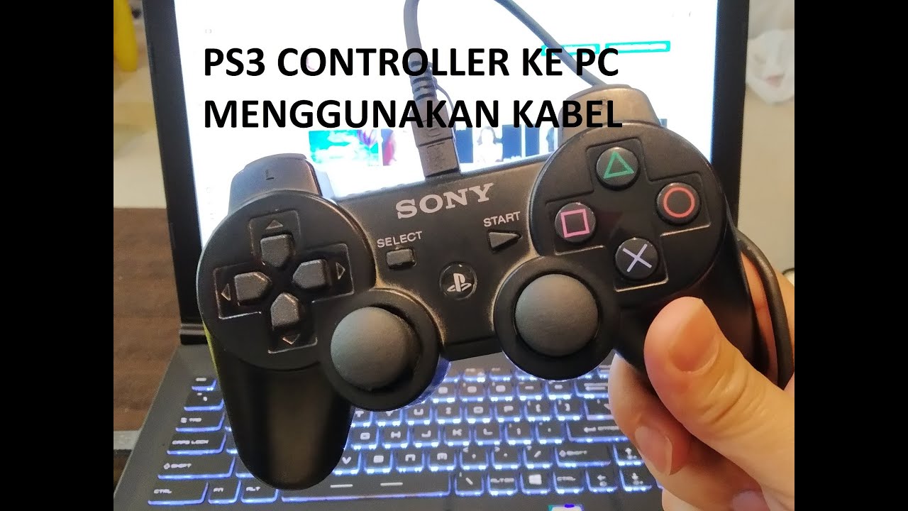 Tutorial pemasangan stik PS3 controller PS3 ke PC / Laptop menggunakan kabel