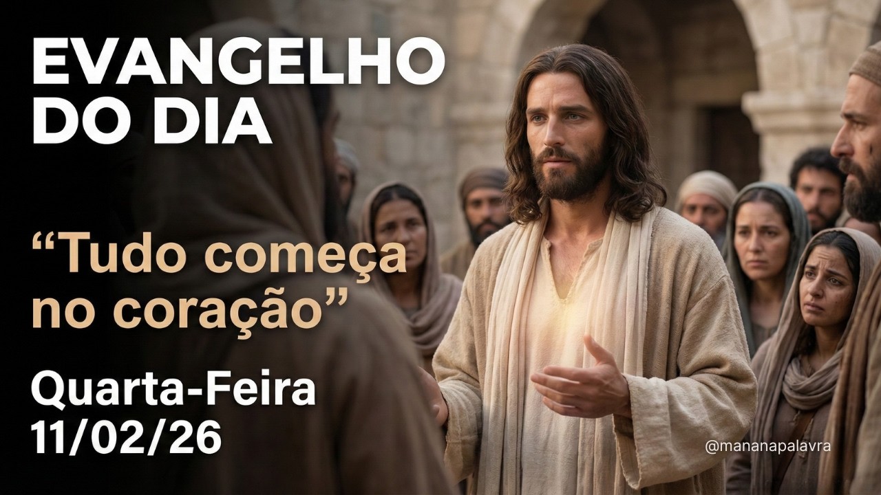👉 O que SAI do seu coração pode te distanciar de Deus ⚠️ | O Evangelho do dia