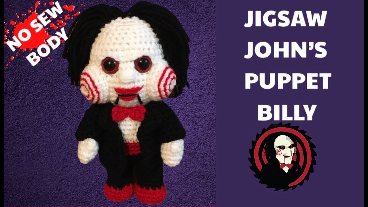 CROCHET JIGSAW PUPPET BILLY SAW AMIGURUMI