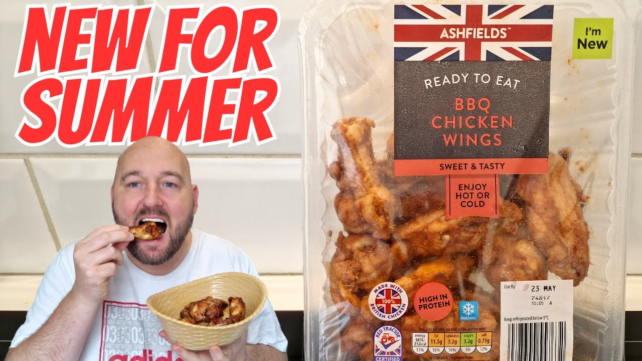 NEW FOR SUMMER - BBQ Chicken Wings - Food Review - Aldi - Advertised as SWEET AND TASTY - Barbeque