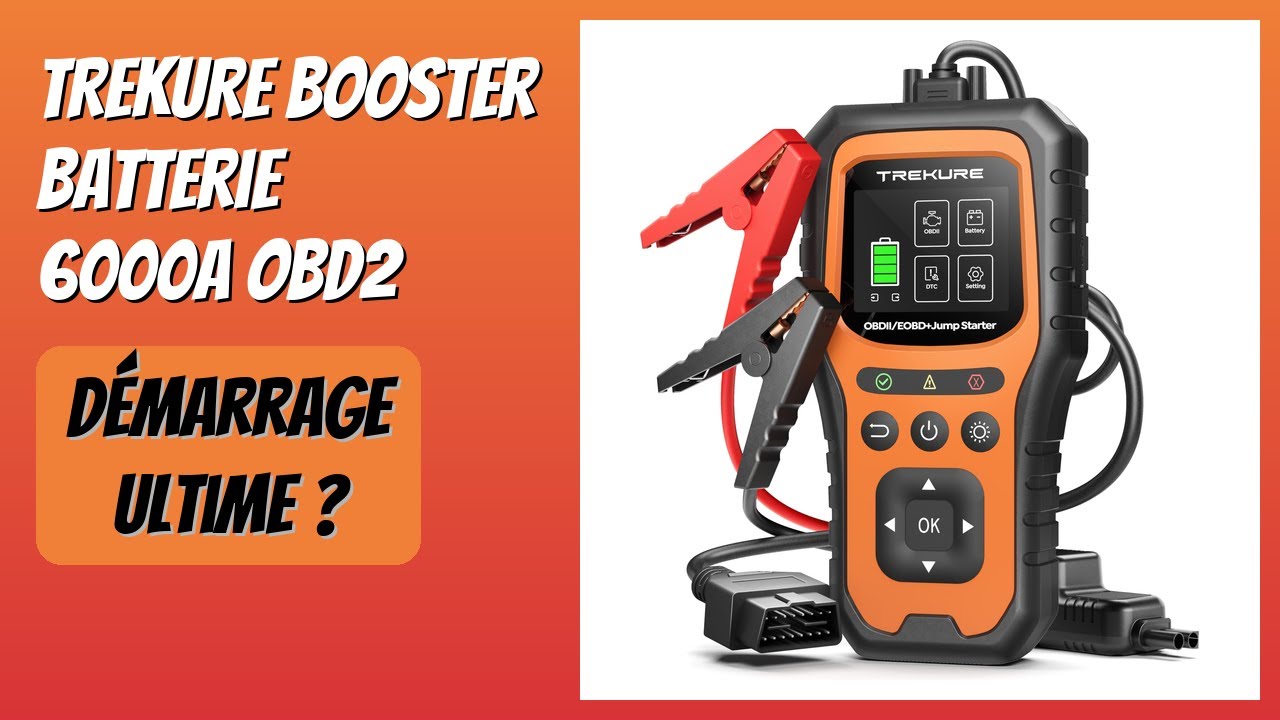 AVIS (2026) : TREKURE Booster Batterie 6000A OBD2. DÉTAILS