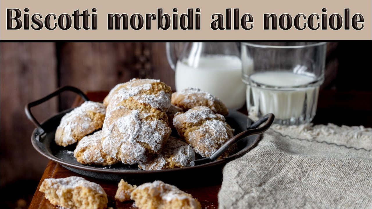 Biscotti morbidi alle nocciole, senza glutine, solo con albumi