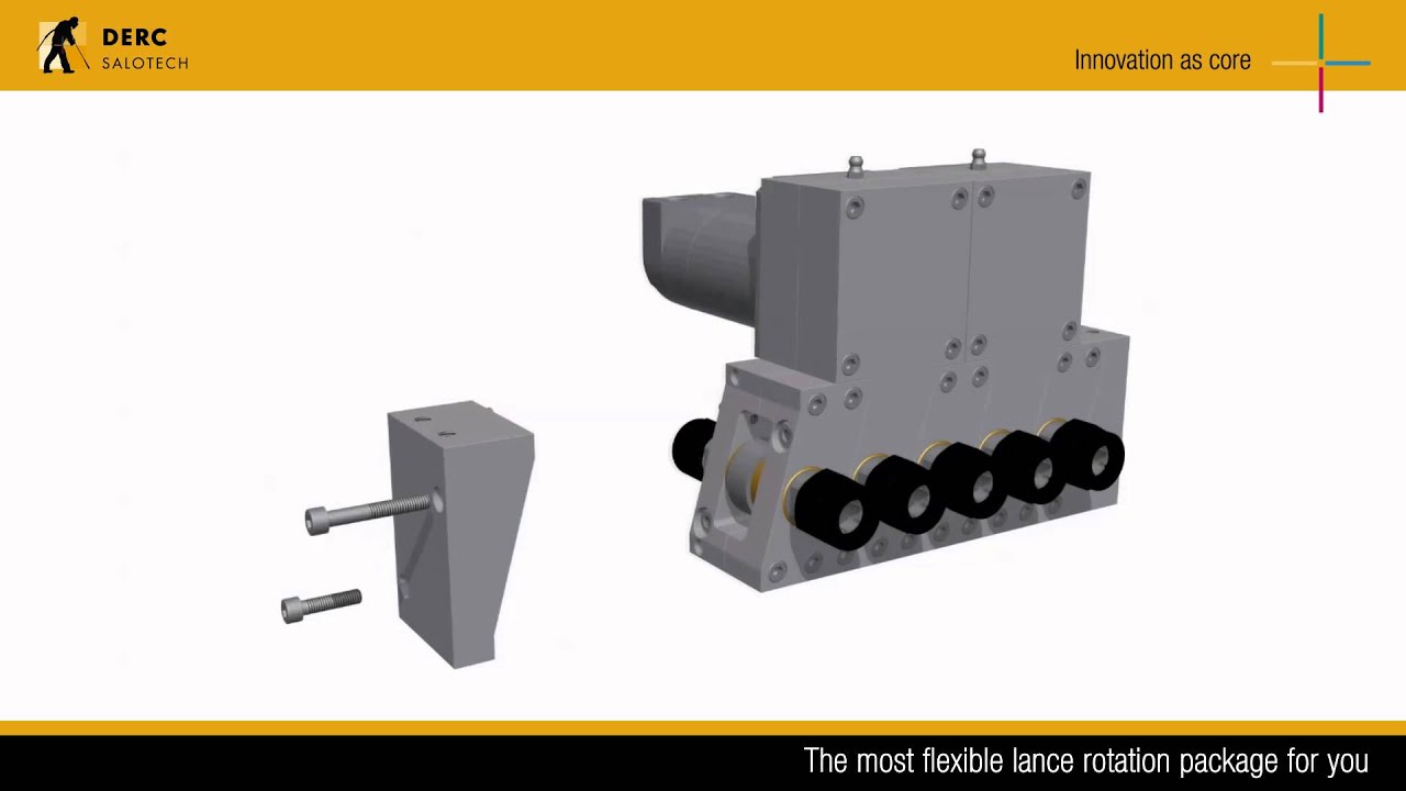 DERC Modular Lance Rotation Block/ high pressure waterjetting/waterblasting