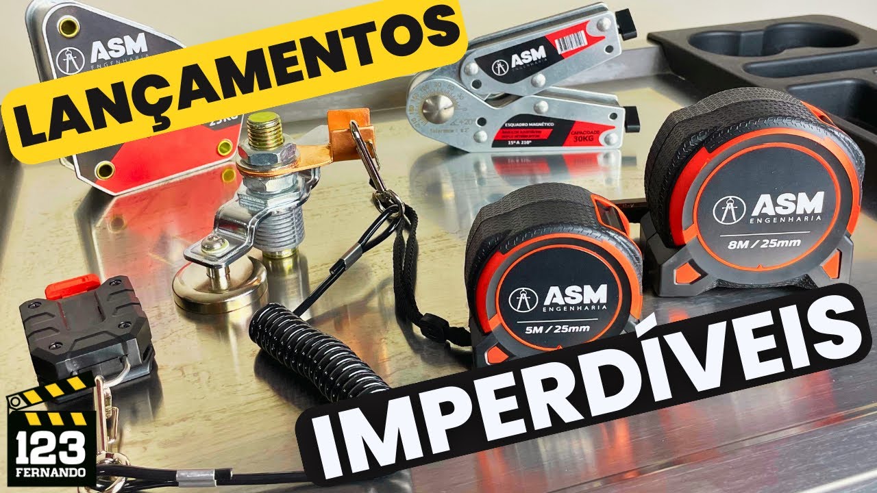 SUPER TRENA CLICK ASM ENGENHARIA E ESQUADROS MAGNÉTICOS MULTIÂNGULOS COM LIGA E DESLIGA #123fernando