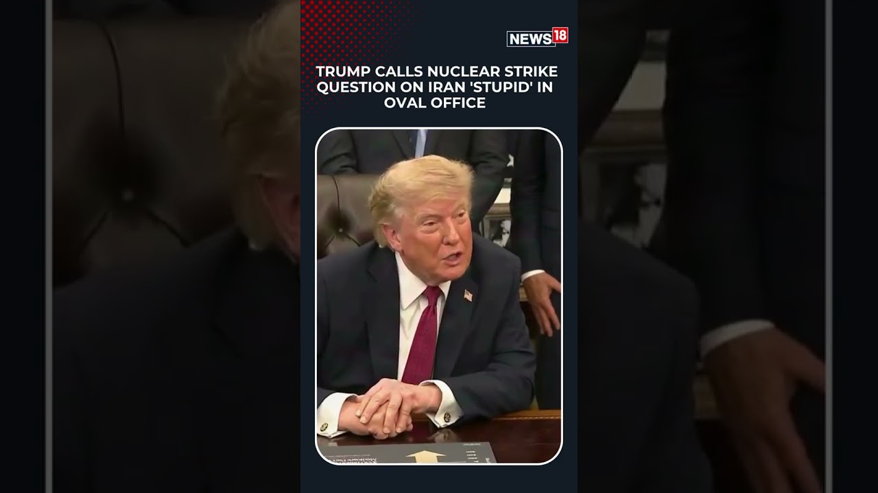 Trump Dismisses Iran Nuclear Weapons Question As &lsquo;Stupid&rsquo;, Says No Need For Such A Move | Shorts
