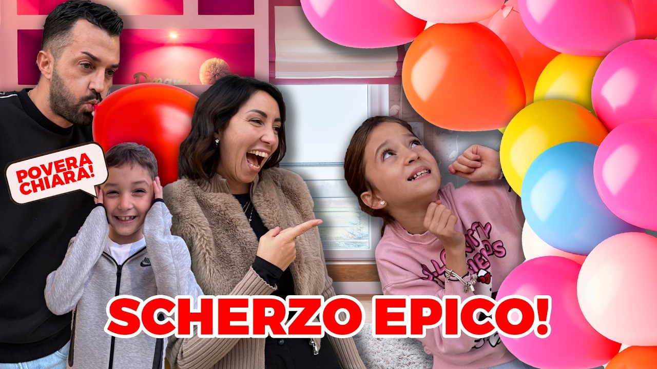 RIEMPIAMO LA STANZA TRUCCHI DI FIGLIACHIARA CON MILLE PALLONCINI, SCHERZO FINITO MALE !