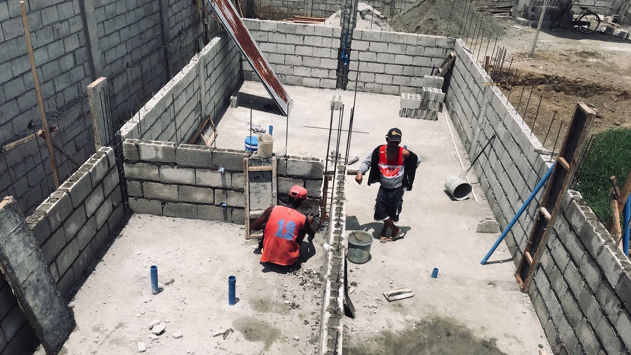 Swimming Pool CHB Flooring Prepare