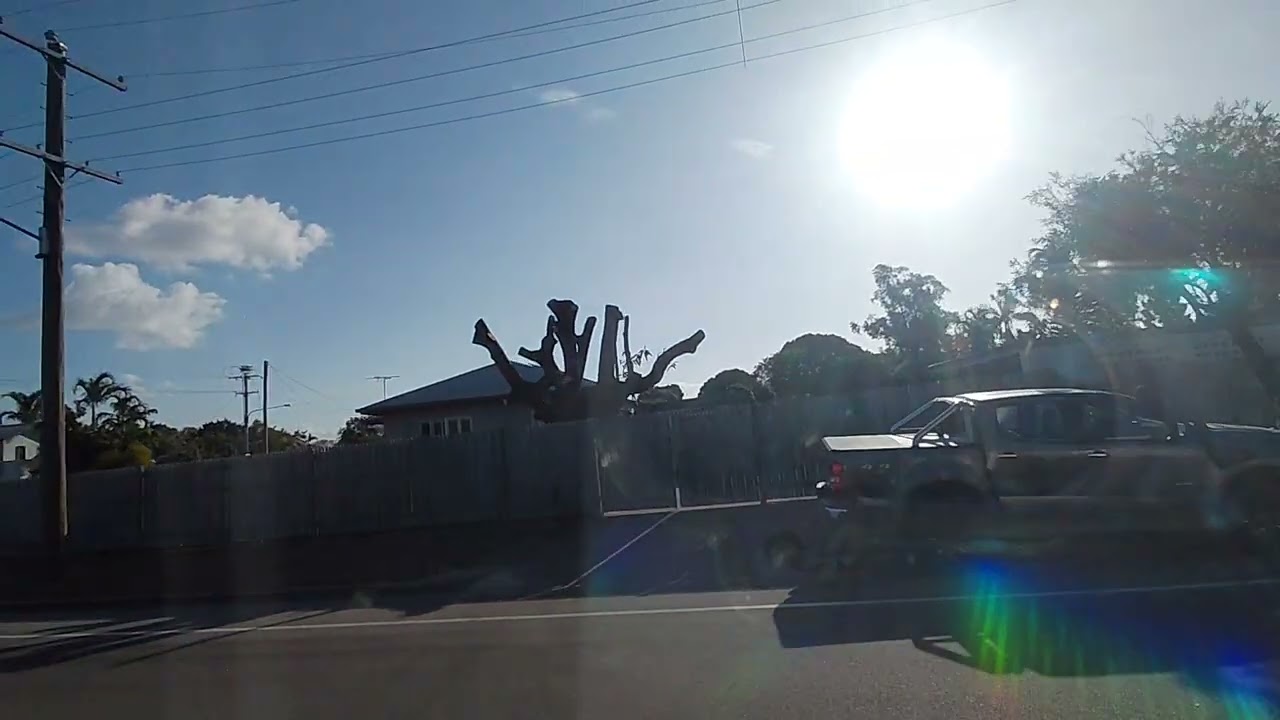 Driving around in suburbs of Townsville