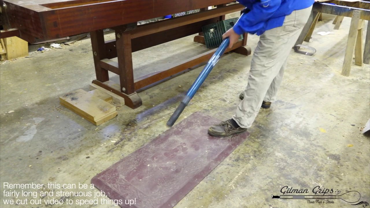 Gilman Grips Factory Oar Handle Removal