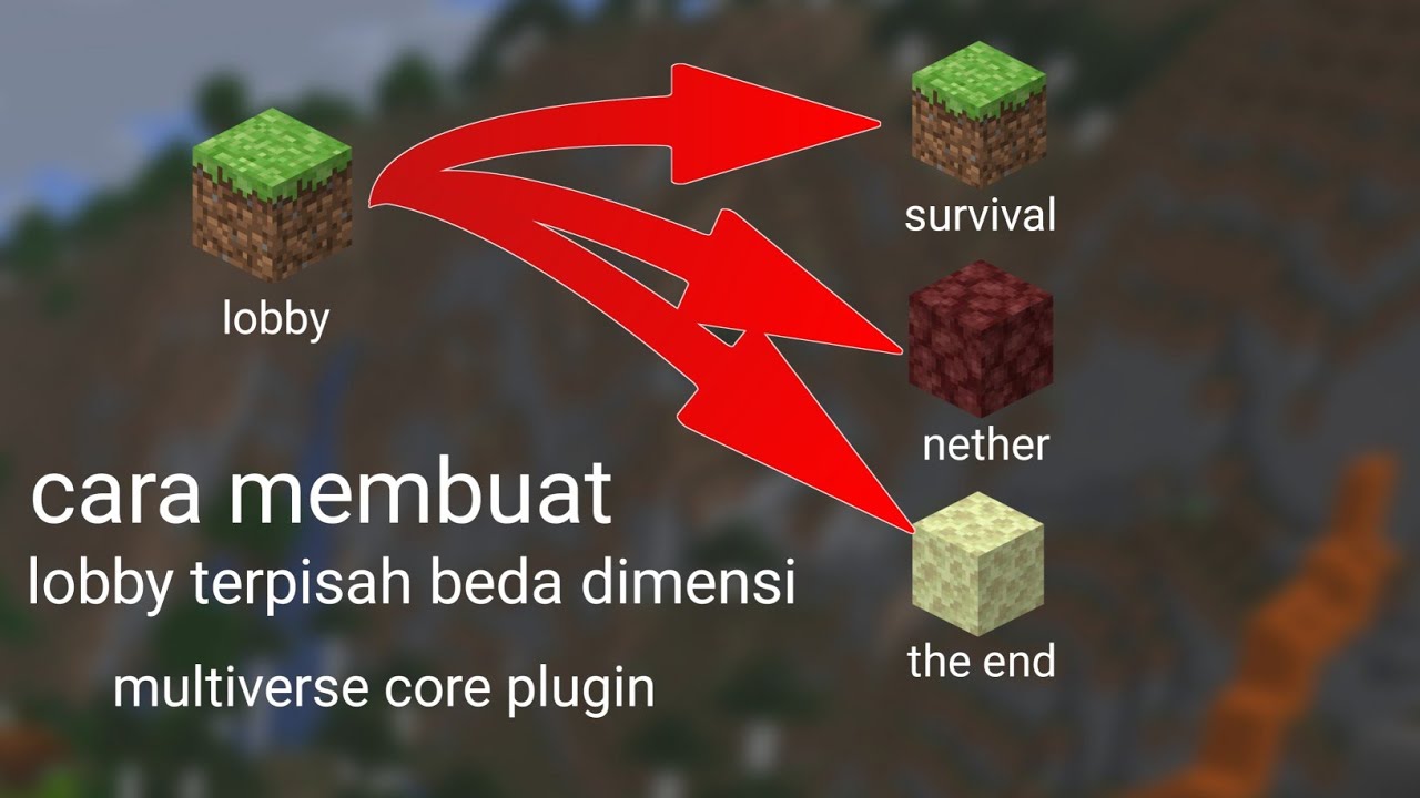 Cara membuat lobby terpisah-plugin multiverse core tutorial minecraft server