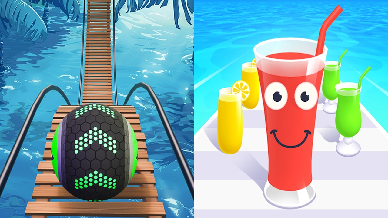 Going Balls VS Juice Run - All Levels Gameplay Android, ios (Part 279)