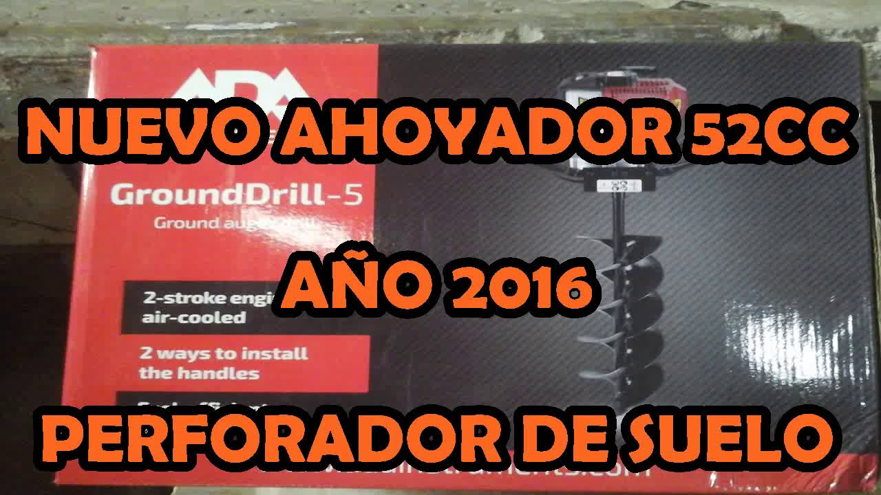 Barreno Ahoyador  52cc,  perforador para cierres perimetrales