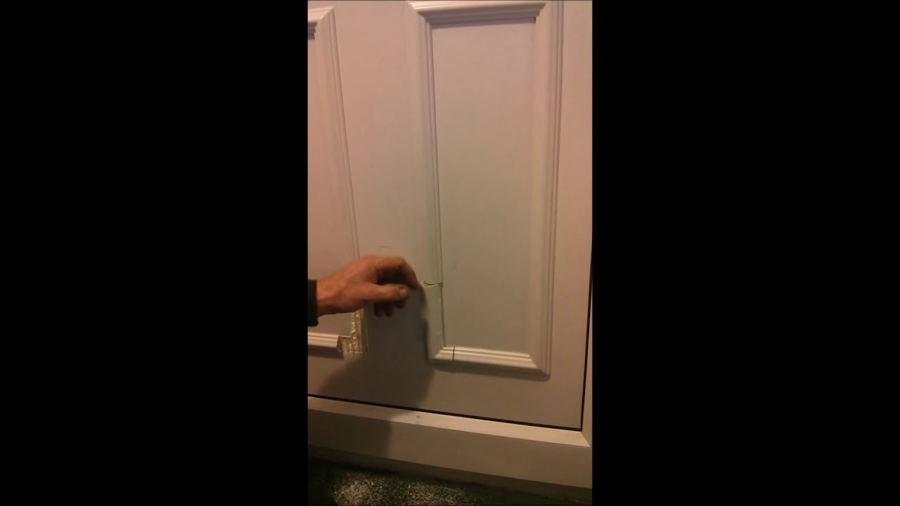 Fitting a sureflap cat flap in a Georgian style  upvc door
