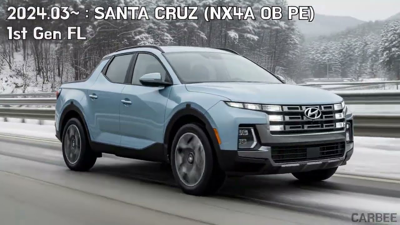 현대 투싼 변천사 (후면 포함,2004~2025) - N 라인 및 싼타크루즈 포함