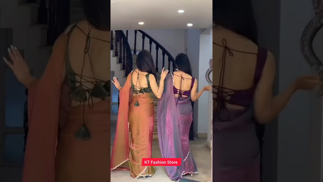 Beautiful designer partywear latest fancy unique saree #designer #partywear #fancy #saree