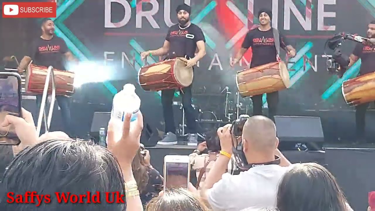 Drumline Entertainment Dhol at Big Johns Mela Cannon Hill Park Birmingham | Dhol Players #Drumline