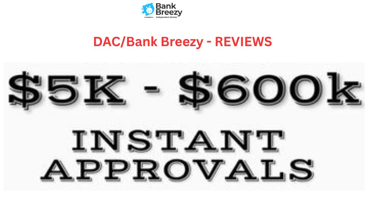 Revenue Based Financing & Business Loans: DAC/Bank Breezy Reviews - Business Funding - EXAMPLES