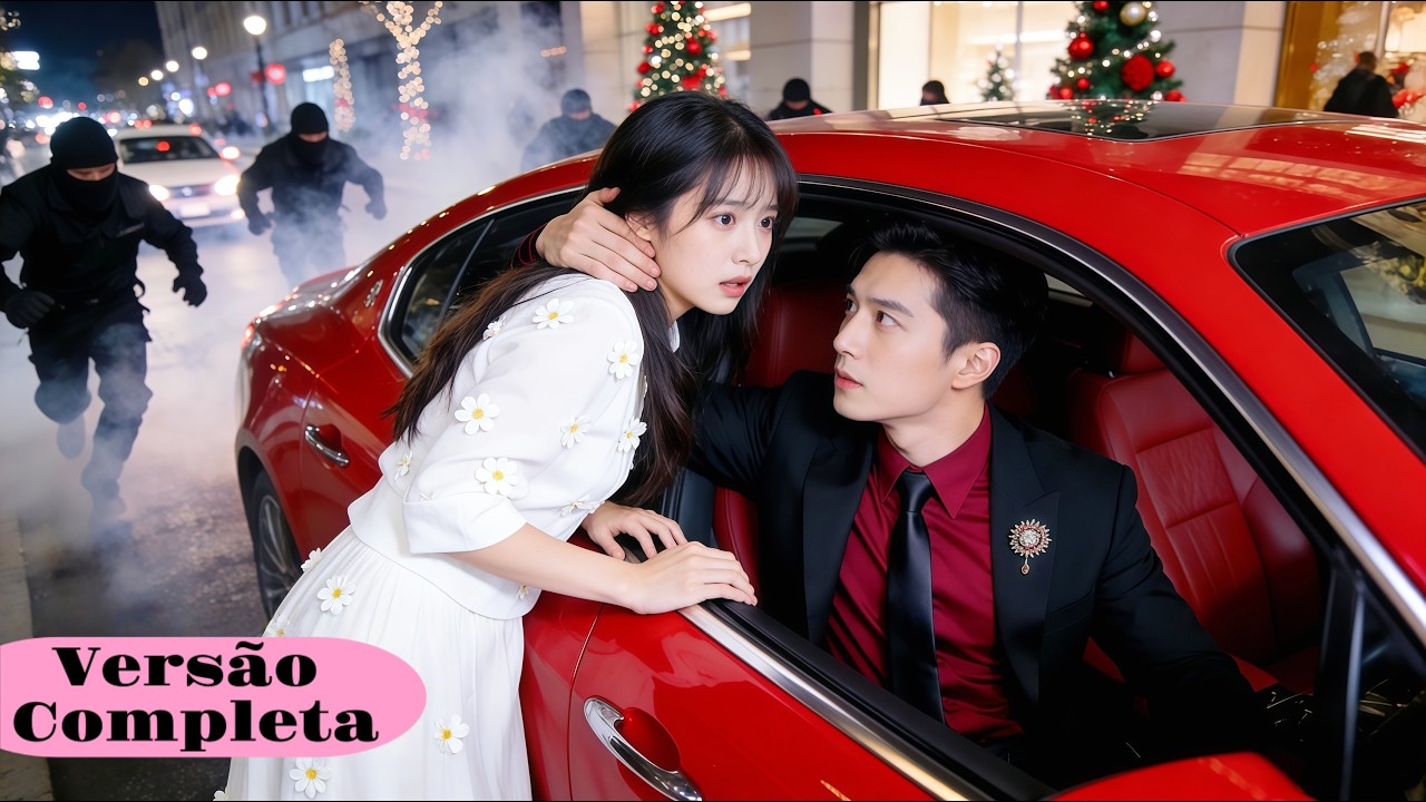 🩷🐼A garota que estava fugindo bateu no carro do CEO, mas o arrogante CEO a salvou!#series #romance