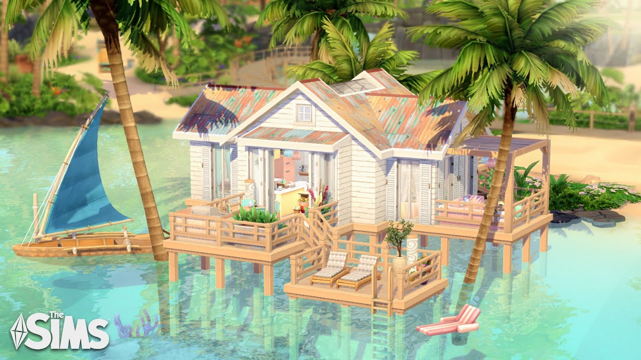 Дом «Русалочий пляж» для одного персонажа в Сулани 🧜🏼‍♀️ || The Sims 4: Скоростное строительство
