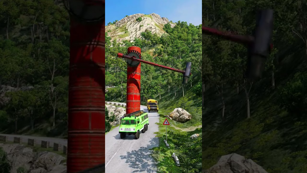 Small to big cars vs hammer crash