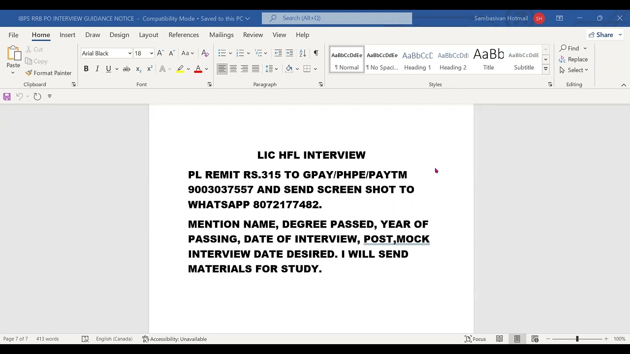 L.I.C. HFL ASSISTANT & ASST. MANAGER - MOCK INTERVIEW PROCEDURE