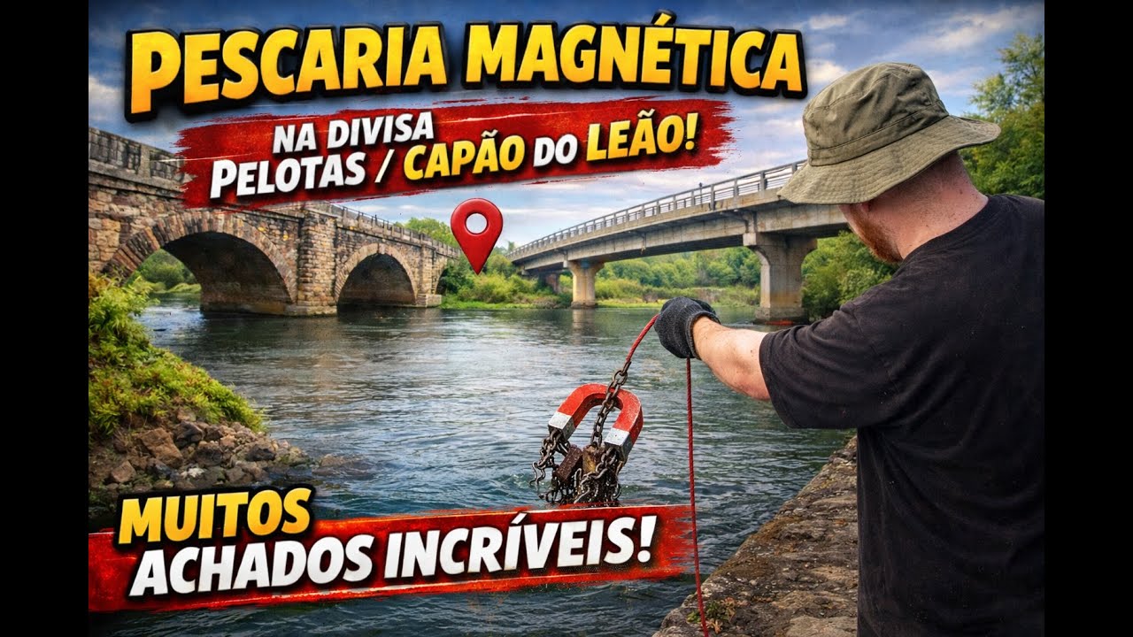 O QUE ENCONTRAMOS NO FUNDO DO RIO NA DIVISA DE DUAS CIDADES… | PESCARIA MAGNÉTICA