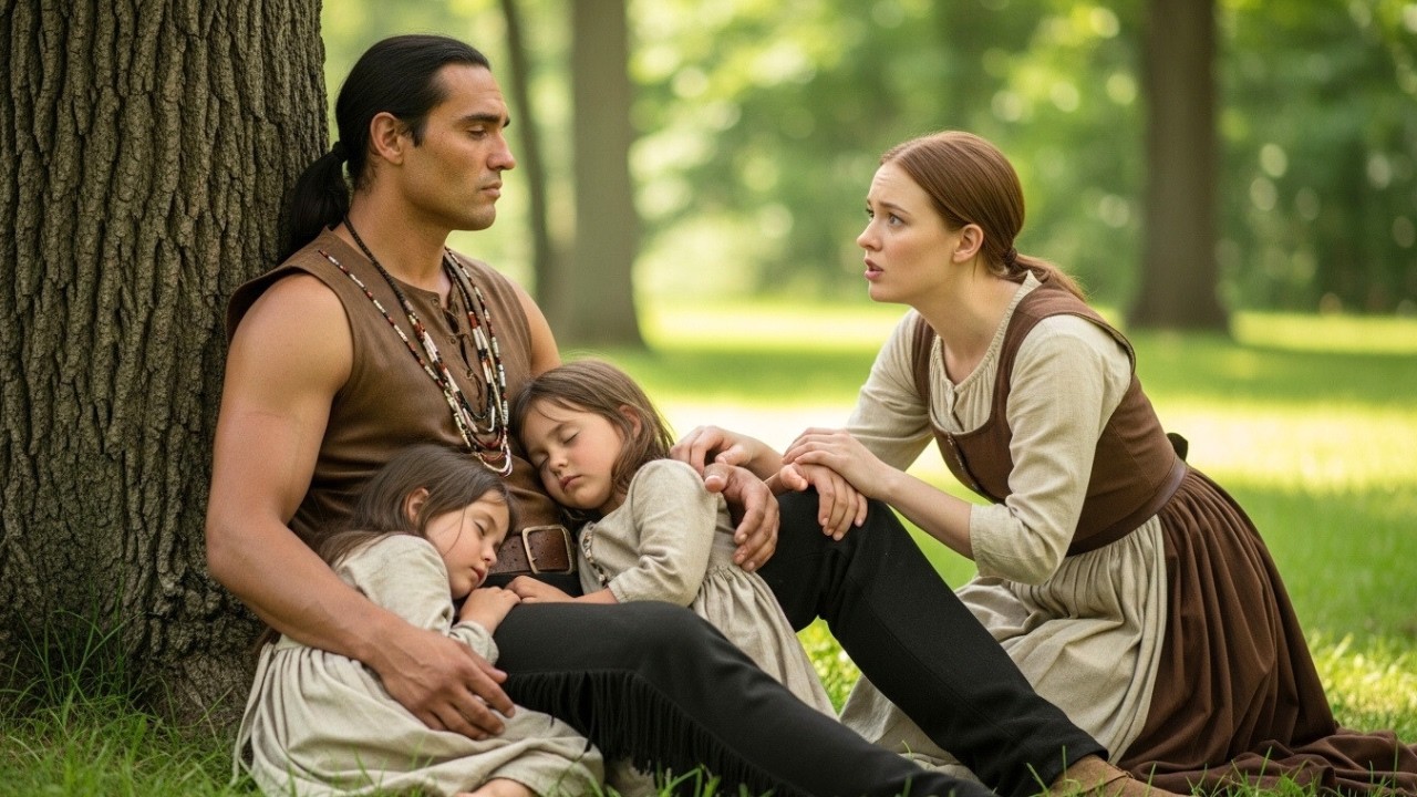 Femme de la prairie trouve un homme affamé et ses jumeaux — l'héritier apache secret