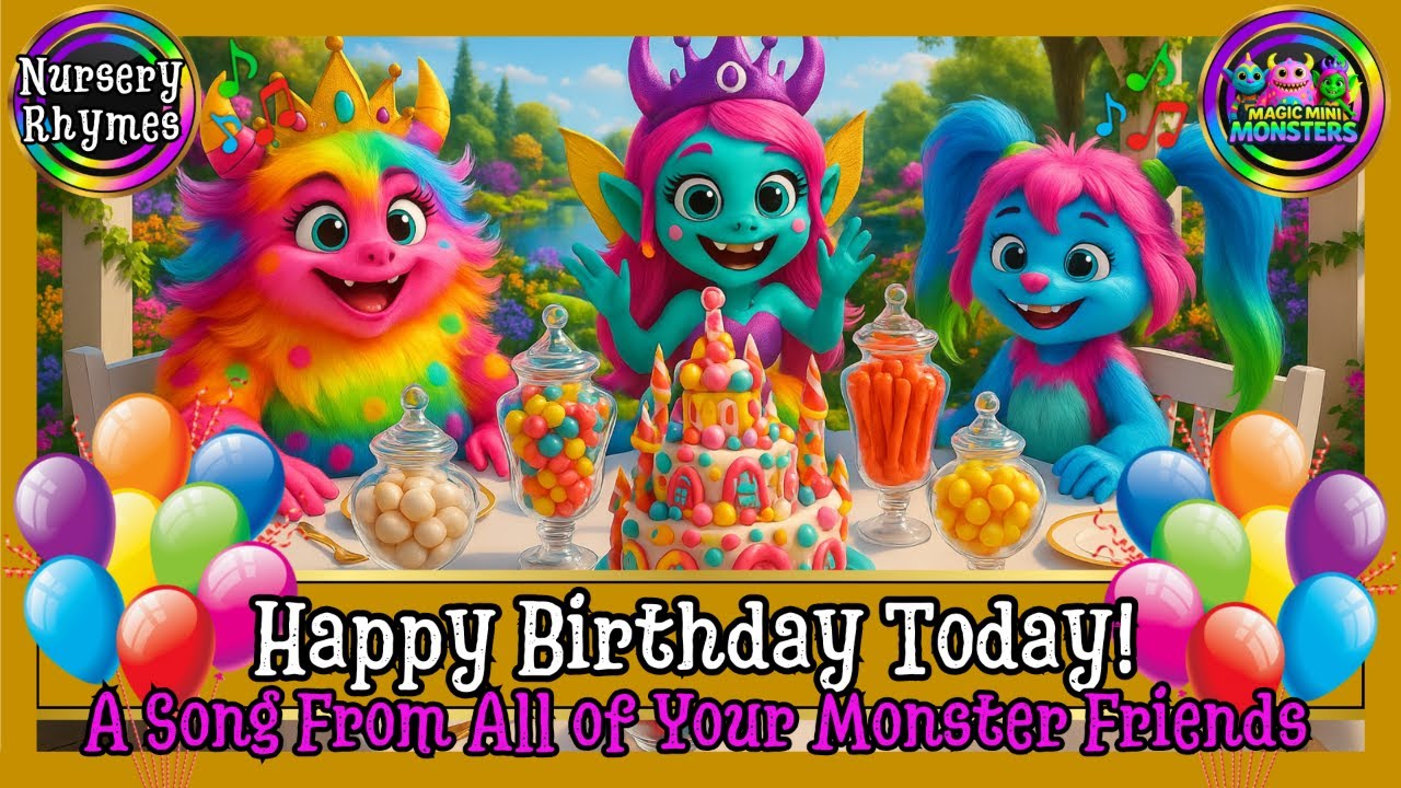 Happy Birthday Today! | Monster Love and Birthday Wishes | Magic Mini Monsters #magicminimonsters