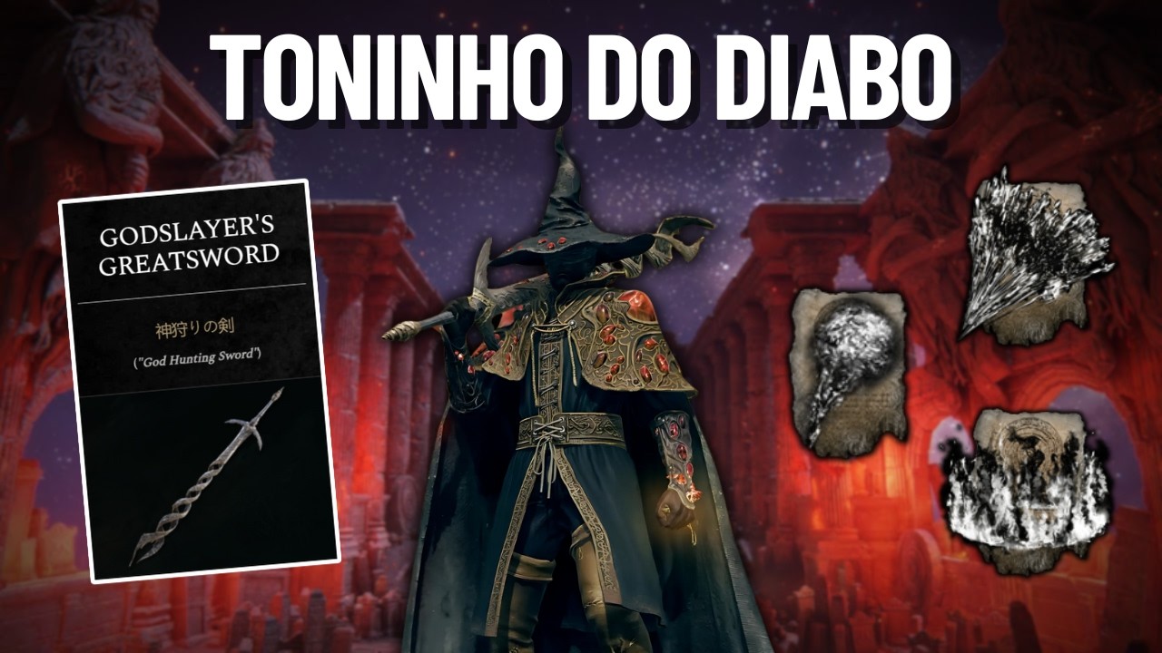 Toninho do diabo destruindo todos os chefes do Elden Ring