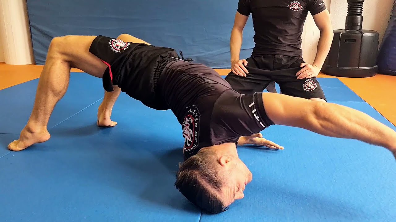 Side Control Reversal - Bridging Over the Top as SideMount Escape BJJ Grappling Basics for MMA