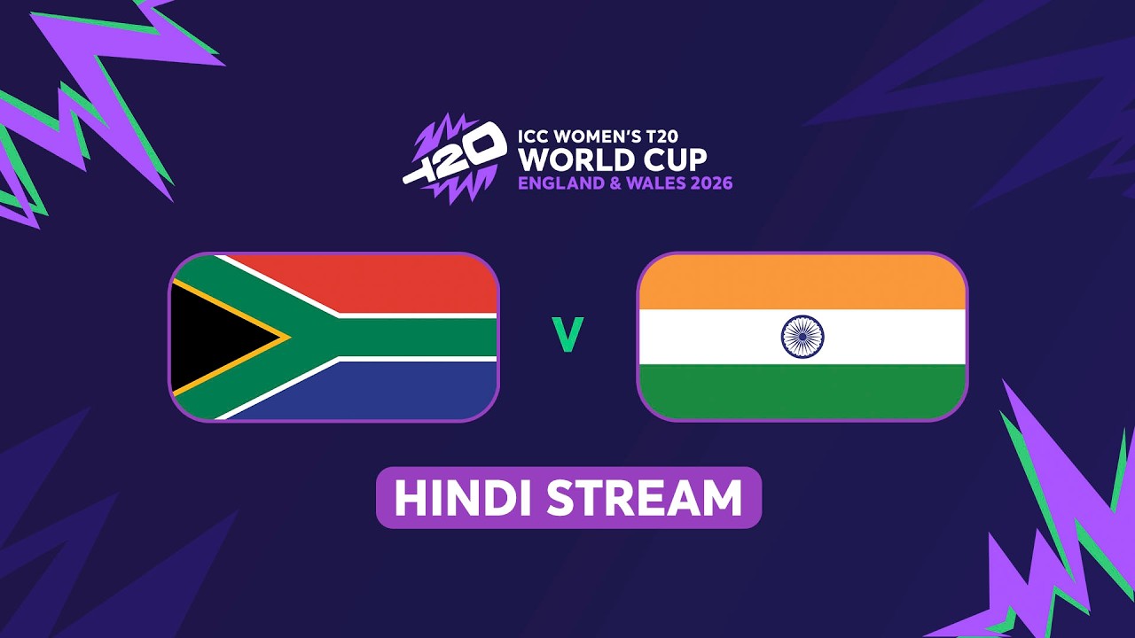 ICC Women's T20 World Cup 2026: South Africa vs India(Hindi) #t20worldcup