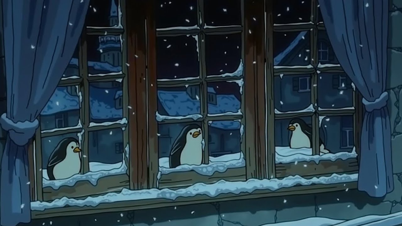 Уютный зимний вечер под старые мелодии в другой комнате | Расслабляющая музыка