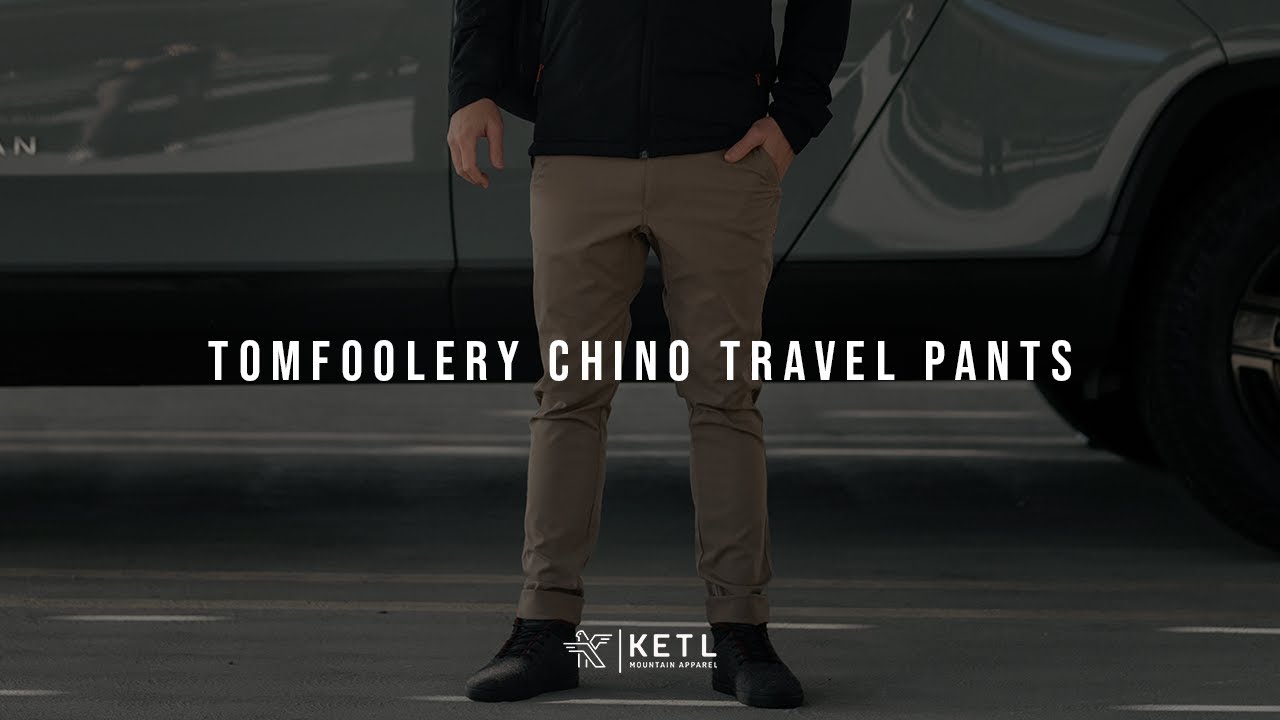 KETL Tomfoolery Chino Travel Pants: Versatility Meets Travel Features & Stretchy Comfort