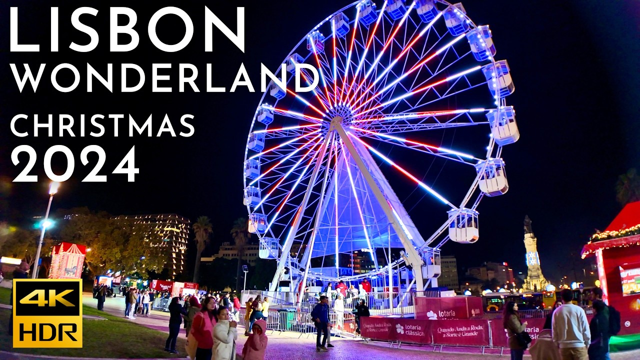 WONDERLAND Lisboa 2024: MOSTRAMOS-LHE TUDO ! Luzes de Natal Lisboa 2024 4K HDR