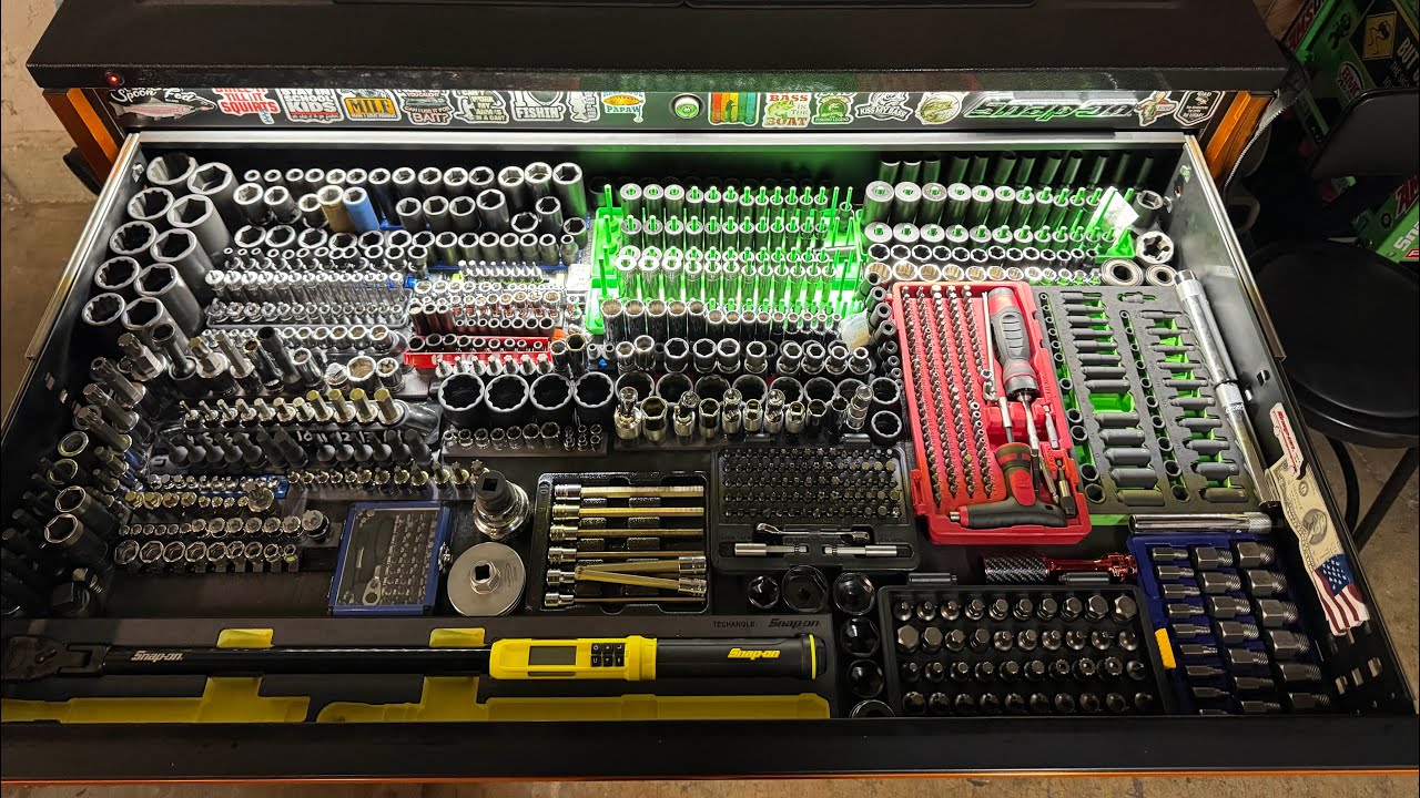 Toolbox Tour Update! Fullest Master Series Box! Harbor Freight 5 drawer roll cart