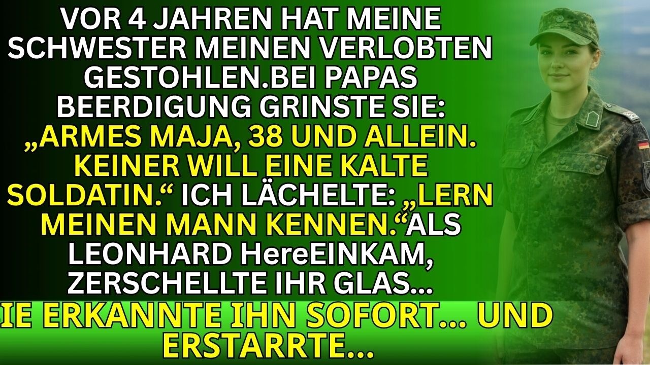 Schwester stahl meinen Verlobten, verspottete mich bei Papas Beerdigung – dann kam mein Mann