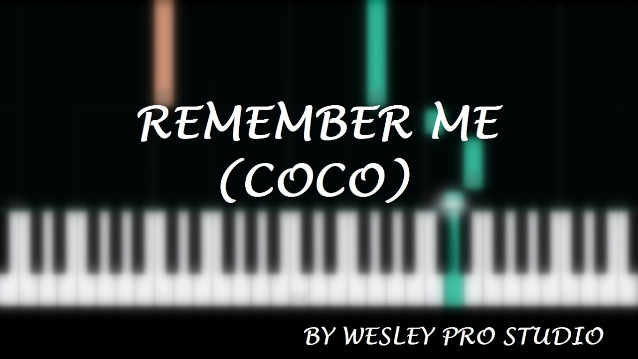 Coco Remember Me Easy Piano Tutorial