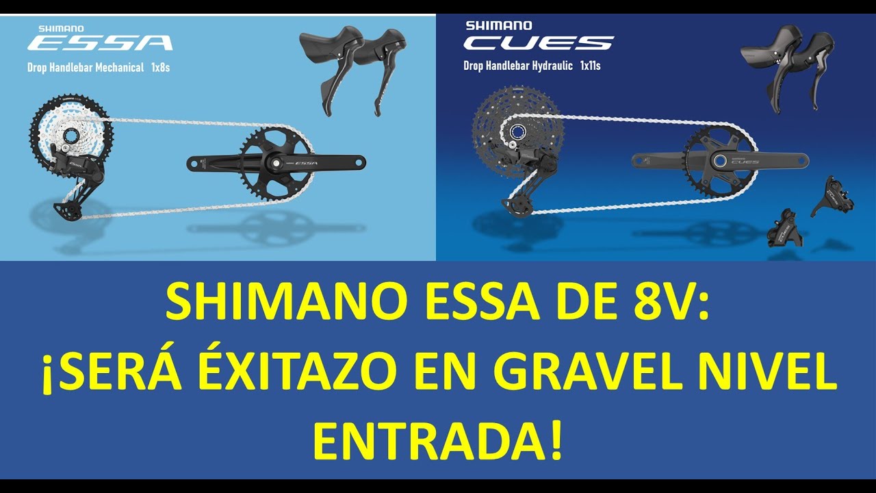Shimano presenta grupos CUES y ESSA para gravel: precios más accesibles