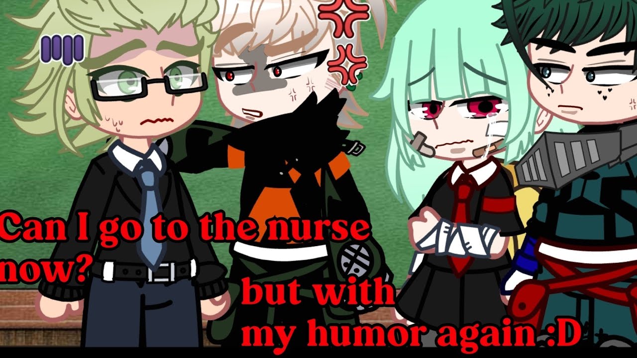 can I go the nurse now, Sensei..? But with my humor again😻🥂