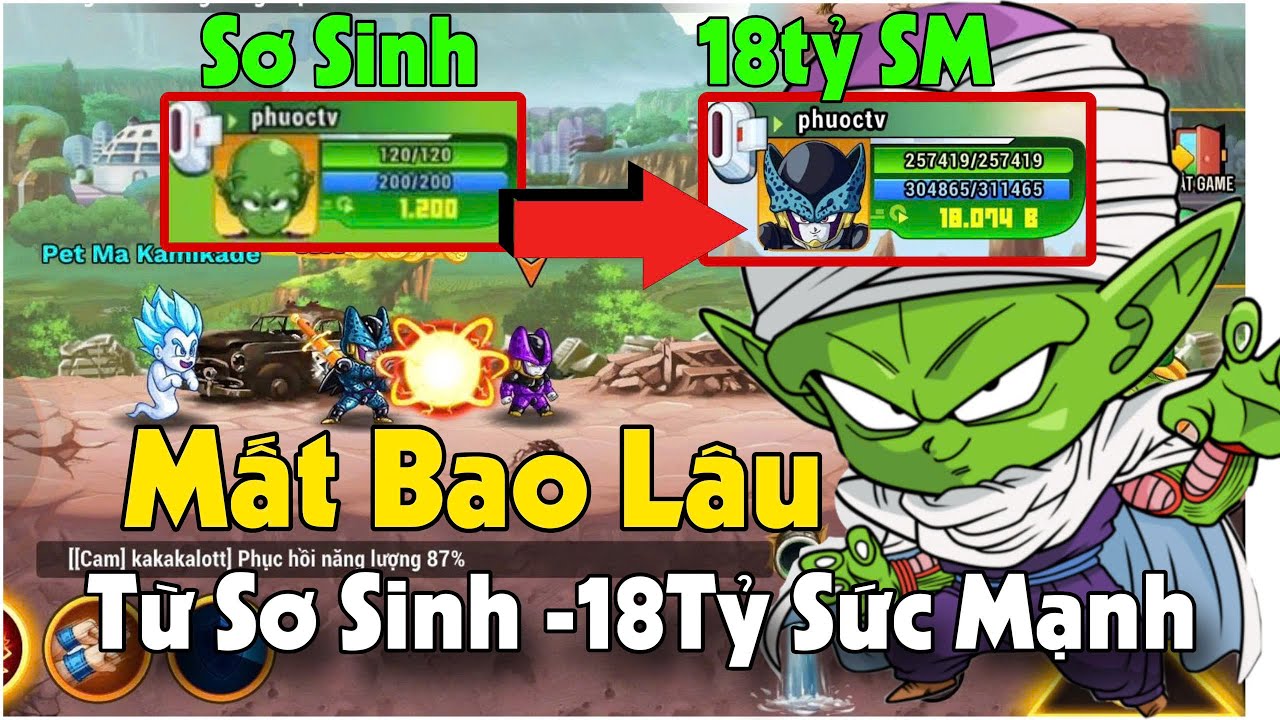 Ngọc Rồng Awaken - Hành trình up ac namec từ sơ sinh lên 18 tỉ mất bao nhiêu lâu ?