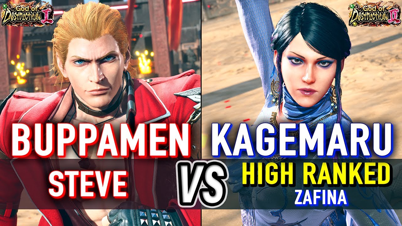 T8 🔥 BUPPAMEN (Steve) vs KAGEMARU (Zafina) 🔥 Tekken 8 High Level Gameplay