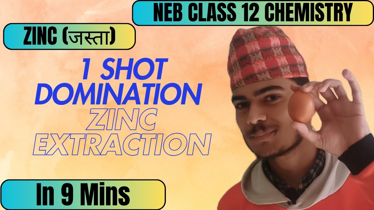 Extraction of Zinc from Zinc Blende (ZnS) In one shot | Zinc | Inorganic Chemistry | Class 12 |NEB
