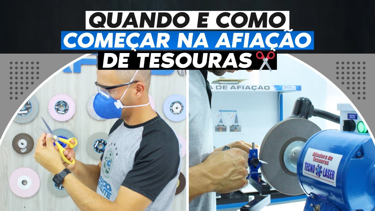 QUANDO E COMO COMEÇAR NA AFIAÇÃO DE TESOURAS