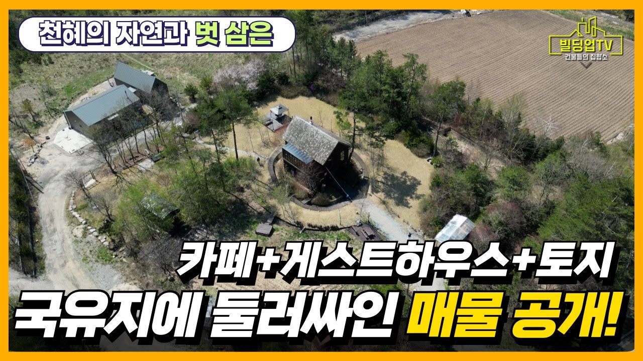 개발 걱정 없는 국유지 한 가운데 숲 속 감성의 카페+게스트하우스+토지 물건입니다. #속사리 카페 #속사리 #게스트하우스 #평창 게스트하우스 #숲속카페