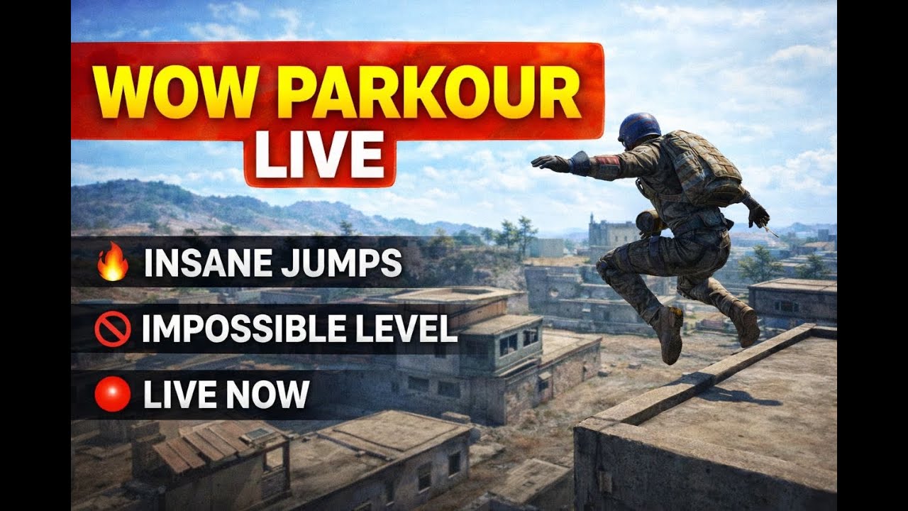 BGMI WOW Mode Parkour Challenge LIVE 🚀 Full Action CRC GAMING YT