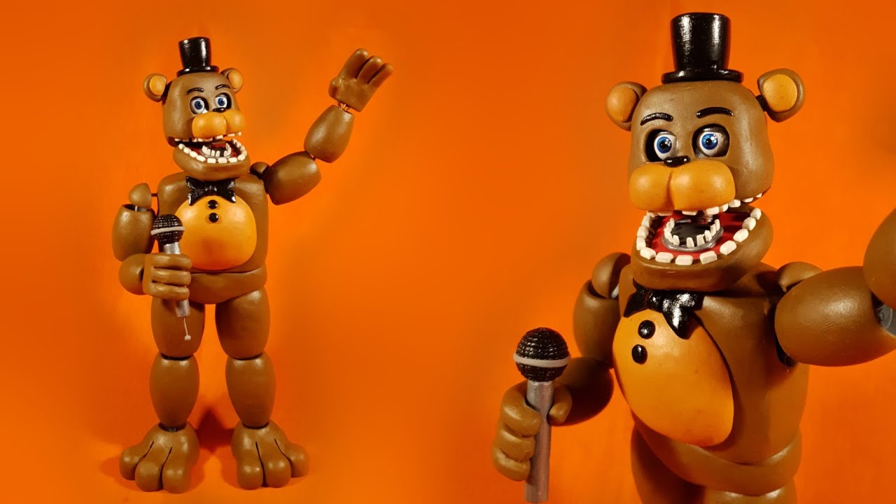 UNWITHERED FREDDY😱😱(REMAKE2.0/FNAF FAN MADE) PLASTILINA✔✔✔ PORCELANA✔✔ POLYMER CLAY✔
