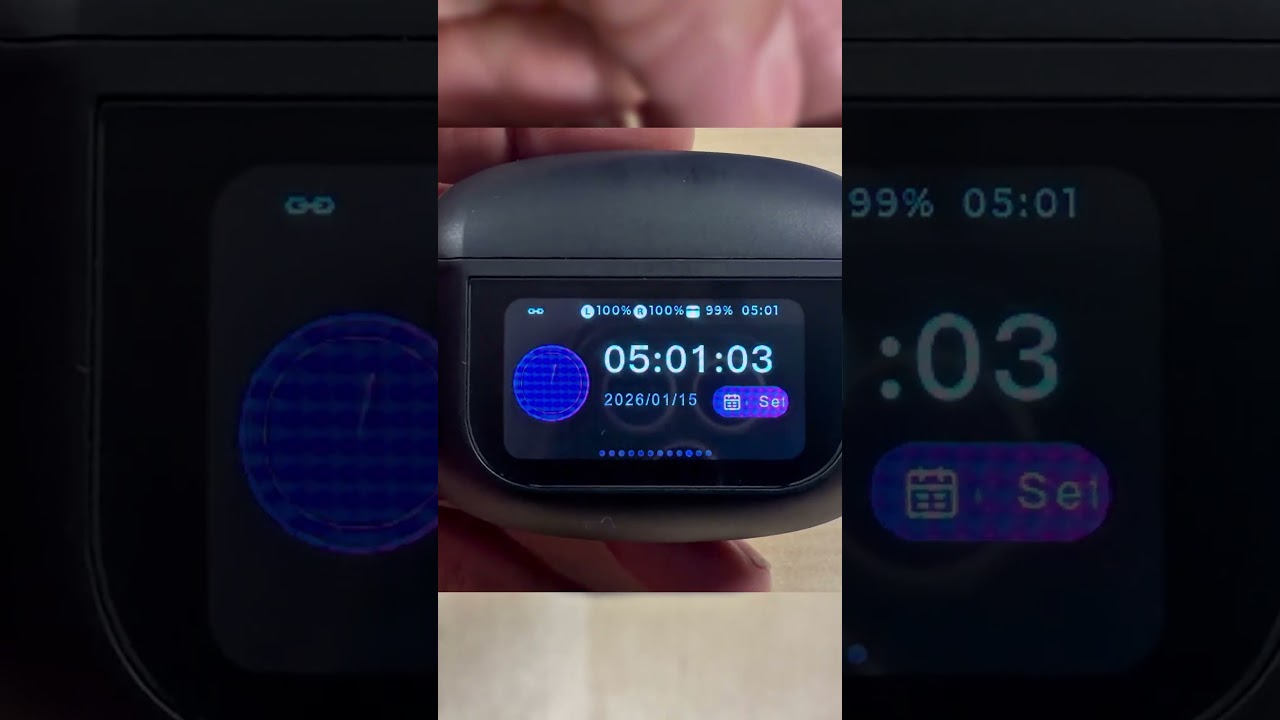 Wireless Earbuds with Touch Screen Control