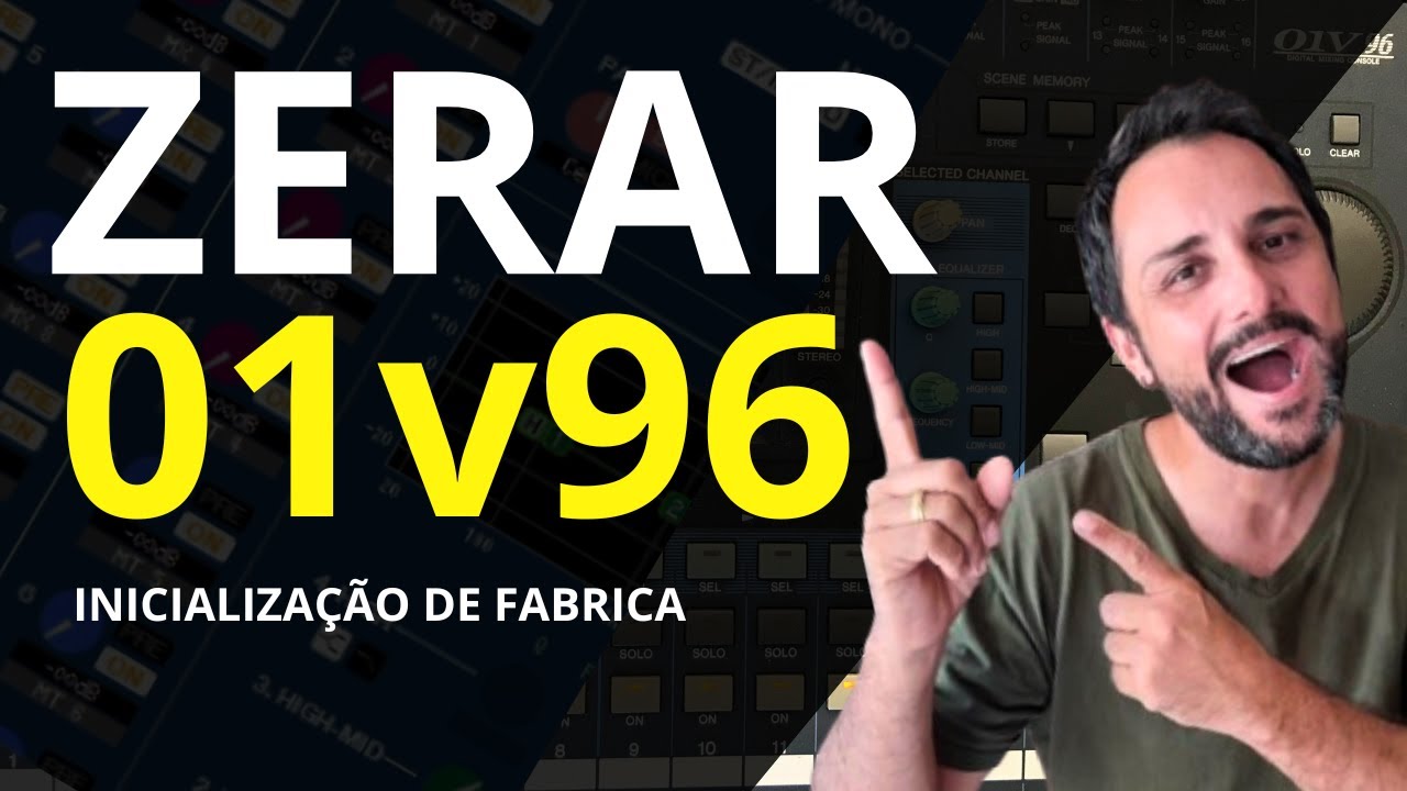 🔄 Como Zerar a Mesa Yamaha 01V96 – Reset Rápido e Seguro (Passo a Passo)! 🎚️💻