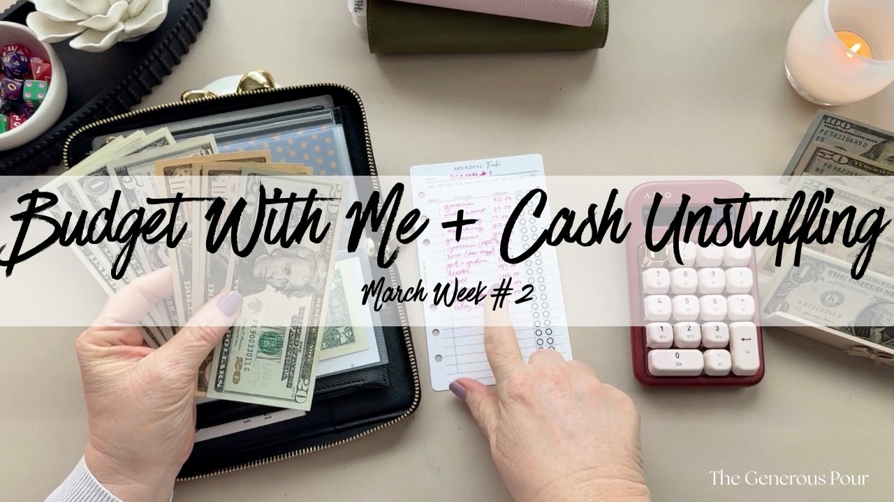 Cash Unstuffing + Budget With Me March #2  | Check in + Wallet Reset | $1118 | Zero-Based Budget